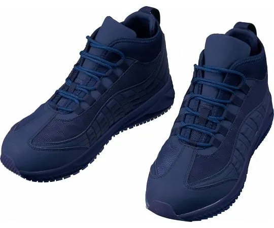 64-0984-32　Safety Shoes Middle Cut Navy 25.0 cm　S1193