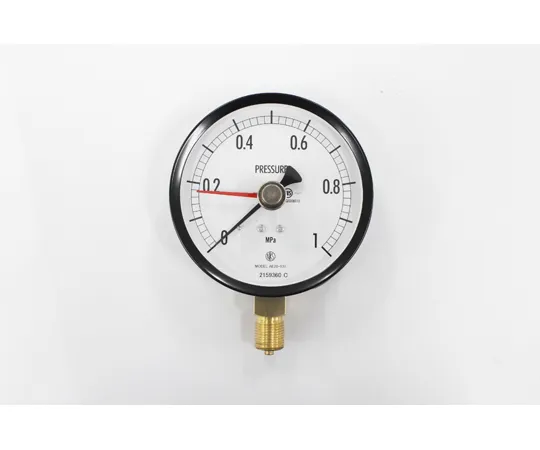 65-4283-82　Normal Pressure Gauge (Φ100) with Installation Needle Vertical A Frame 1 MPa　AE20-131