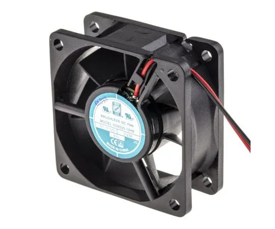 63-4867-41　RS PRO Axial Fan, 60 x 60 x 25mm, 24cfm, 2.8W, 12 V dc　541-4987