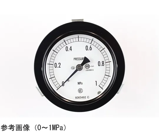 65-4274-12　Normal Pressure Gauge (Φ75) Embedded D Frame (Mounting Bracket) 0.1 MPa　AC15-181