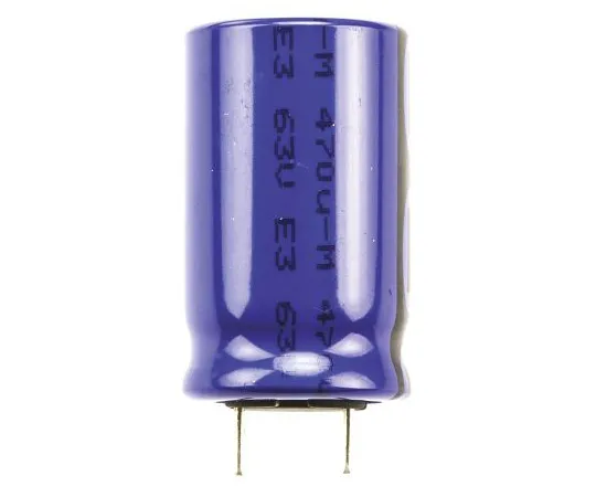 63-4818-73　Vishay 470μF 63V dc Aluminium Electrolytic Capacitor, Through Hole 16 (Dia.) x 25mm +105°C 16mm 7.5mm　MAL213668471E3