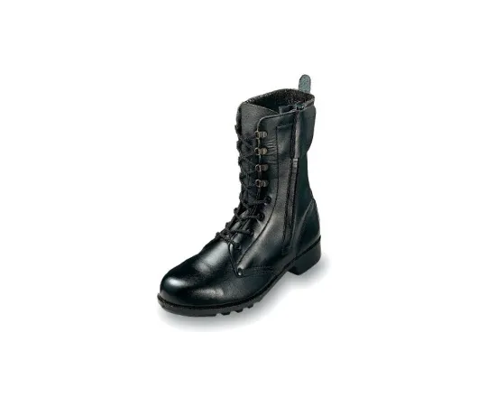 64-6538-31　Work Safety Lace-Up Boots with Zipper Black 23 cm　CH511