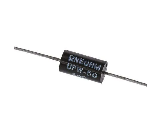 63-4732-39　TE Connectivity 50Ω 0.5W Wirewound Resistor ±0.1% ±3ppm/°C　UPW50B50RV