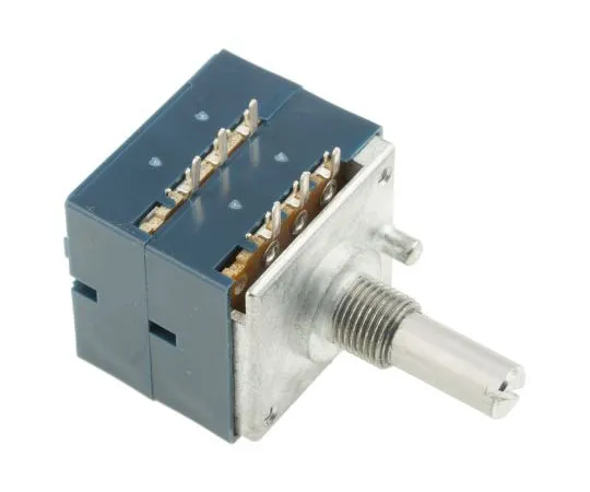 63-4733-39　Alps Electric Rotary Carbon Film Potentiometer with a 6 mm Dia. Shaft, 10kΩ, ±20%, 0.05W, Logarithmic RK27112A00A5　RK27112A00A5