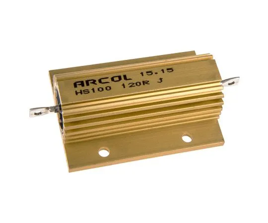 63-4746-60　Arcol HS100 Series Aluminium Ho***d Axial Wire Wound Panel Mount Resistor, 120Ω ±5% 100W　HS100 120R J