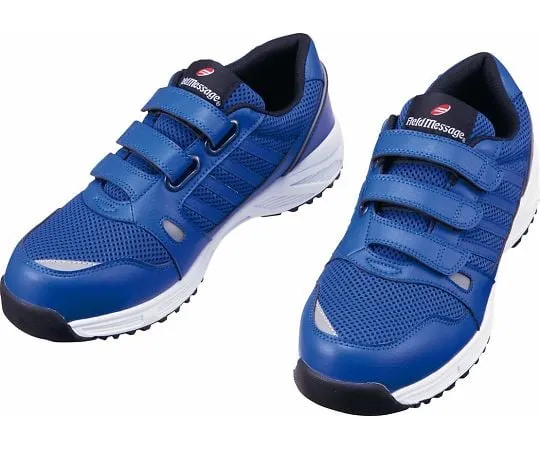 64-0986-88　Safety Shoes Velcro Royal Blue 22.0 cm　S2182