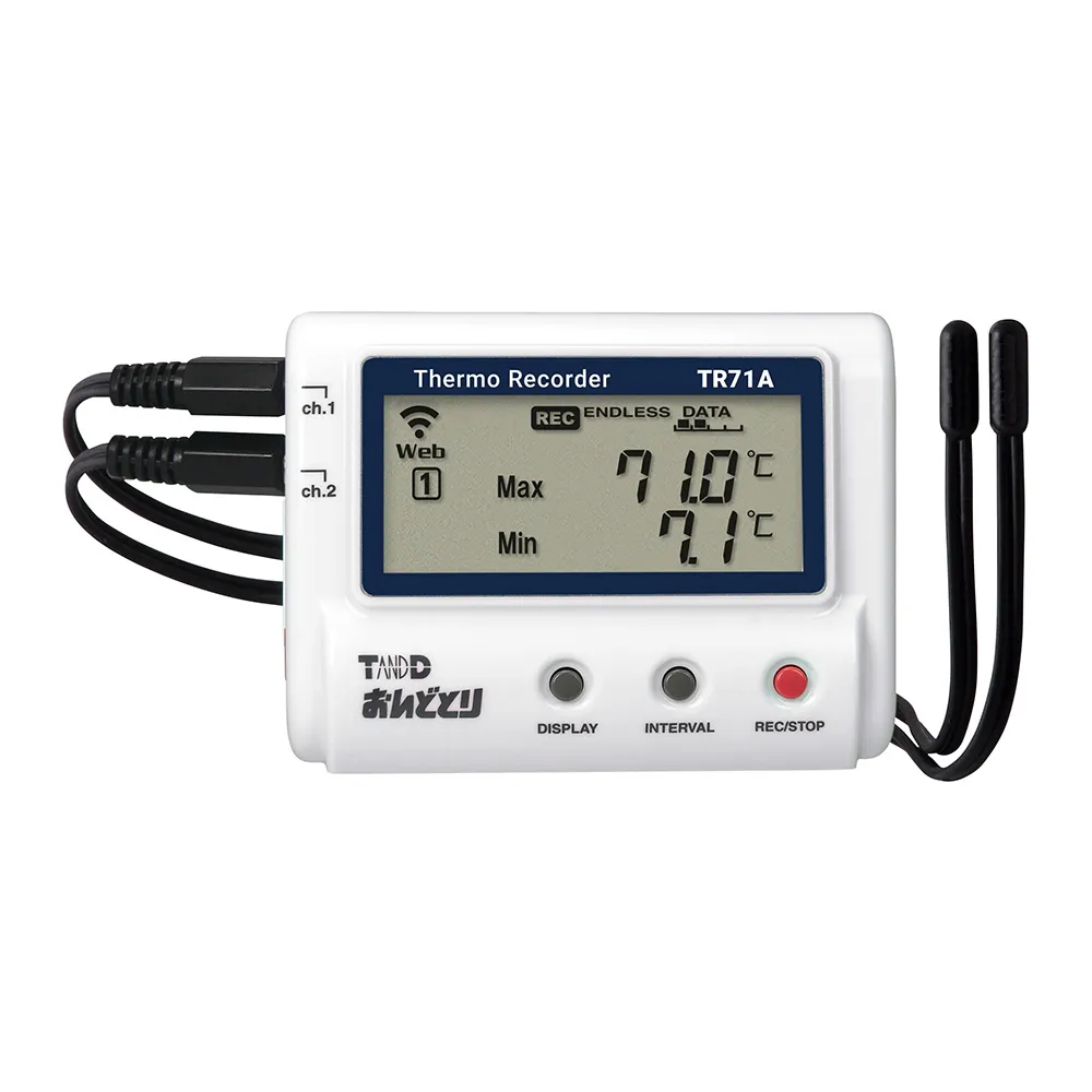 6-9183-31-56　［Discontinued］Temperature Recorder Ondodori (wireless LAN) English Calibration Certificate　TR71A