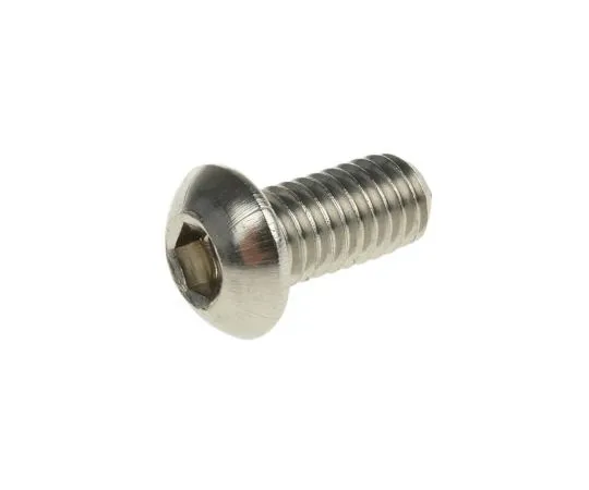 63-4717-74　RS PRO M6 x 12mm Hex Socket Button Screw Plain Stainless Steel　183-8711