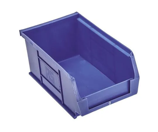 63-4818-36　RS PRO Blue Plastic Stackable Storage Bin, 76mm x 101mm x 167mm　484-4028