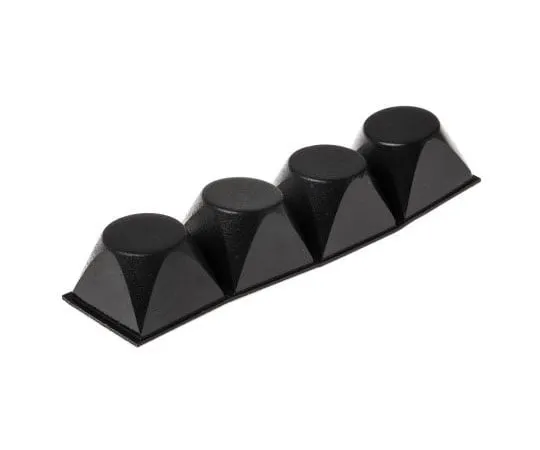 63-4722-05　3M Tapered Square Anti Vibration Feet SJ 5514 BLACK Natural Rubber +66°C -34°C　SJ 5514 BLACK