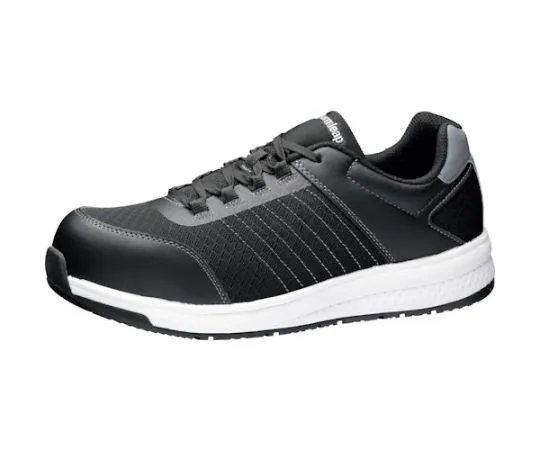 67-3130-39　JSAA Class A Certified High-resilience Sneakers with Toe Box Quantum Leap Black 25.0 cm　QL-01N-BK-25.0