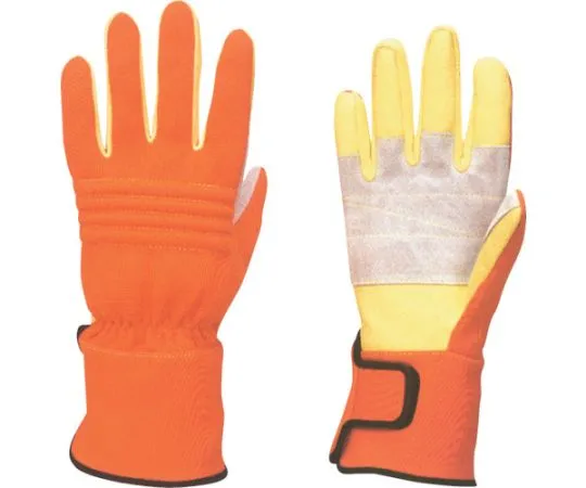 64-6745-96　KC-30 Fire Service Ceramic Leather Gloves Orange L　KC30-OL