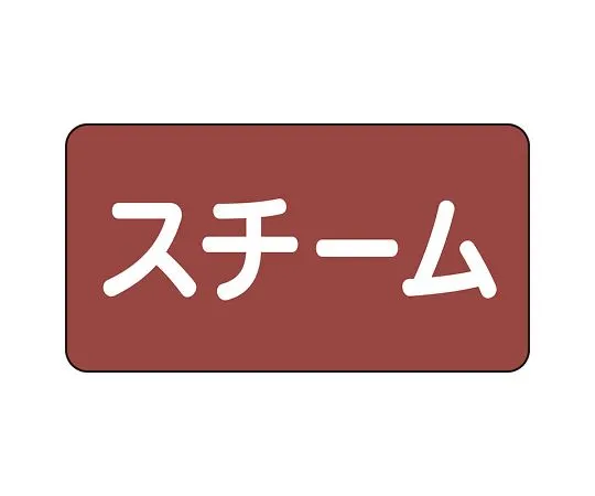 62-6121-90　JIS Piping Identification Sticker AS Type Steam (Large) 1 Set (10 Pieces)　AS-2-2L