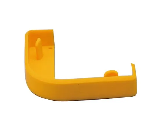 62-6113-94　Corner Protector Cross Section Cap for 65 mm Yellow 2 Pieces 1 Set　866-191