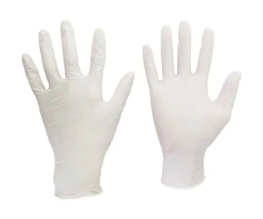67-3143-88　Nitrile Disposable Gloves Belte 751 K White No Powder 100 ct SS Size　VERTE-751K-SS