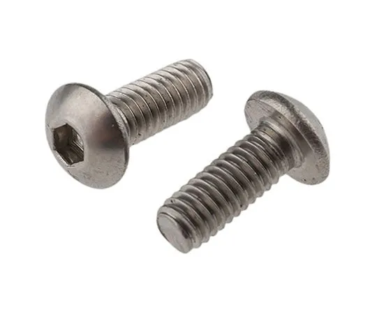 63-4739-45　RS PRO M4 x 10mm Hex Socket Button Screw Plain Stainless Steel　232-8186