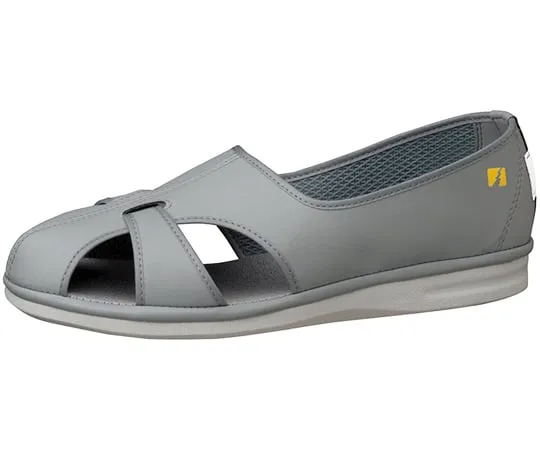 67-6617-36　Unisex Electrostatic Work Shoes Sandal Type PS-01S Gray 21.0 cm　PS-01S-GY-21.0