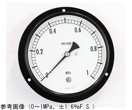 65-4291-74-20　Normal Pressure Gauge (Φ150) Embedded D Frame (Mounting Hole) - With 0.1~0.1 MPa with Inspection Certificate　AG15-241