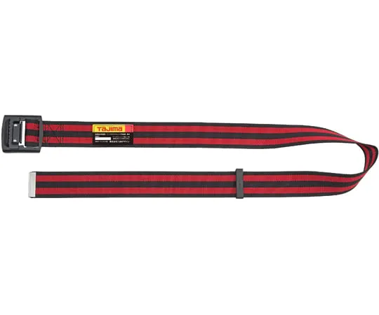 67-0336-93　Waist Belt Aluminum One Finger Buckle L Striped Red　BAL145-BRE