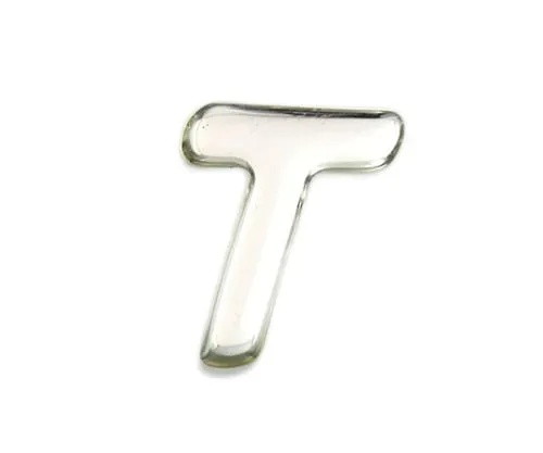 61-7427-94　Silver Metal Characters T 35mm x 1mm　SM35-T
