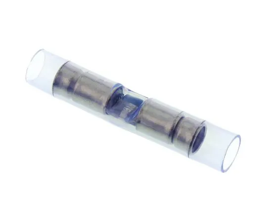 63-4859-02　TE Connectivity PIDG Butt Wire Splice Connector, Blue, Insulated, Tin Plated 16 → 14 AWG　320562