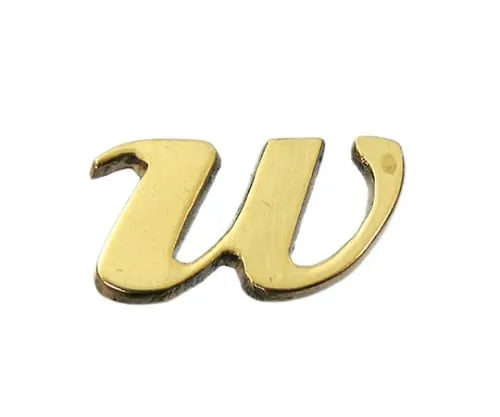 61-7430-99　Brass Gold Characters Small Characters W　QS20-W