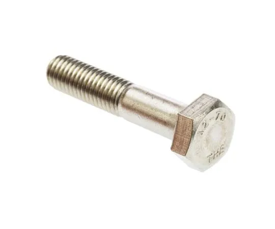 63-4840-55　Plain Stainless Steel Hex Bolt, M10 x 50mm　508-1010