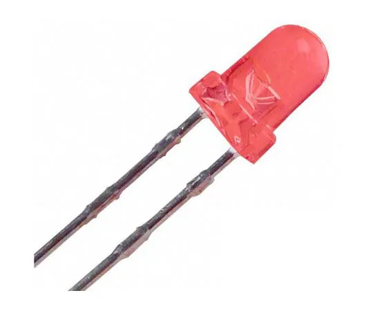 63-4711-63　2 V Red LED 3mm Through Hole, ROHM SLR-343VR3F　SLR-343VR3F