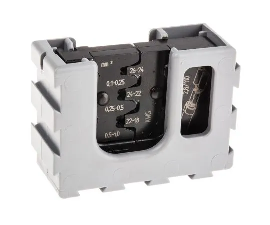 63-4831-15　Pressmaster MCT Series, Crimp Die Set, Open Crimp Barrel, Wire size 22 → 18 AWG, 24 → 22 AWG, 26 →　4300-3150AAB