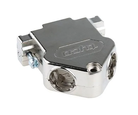 63-4687-05　TE Connectivity Amplimite HD-20 Series Gadolinium Zinc Angled D-sub Connector Backshell, 15 Way, Strain Relief　1534807-1