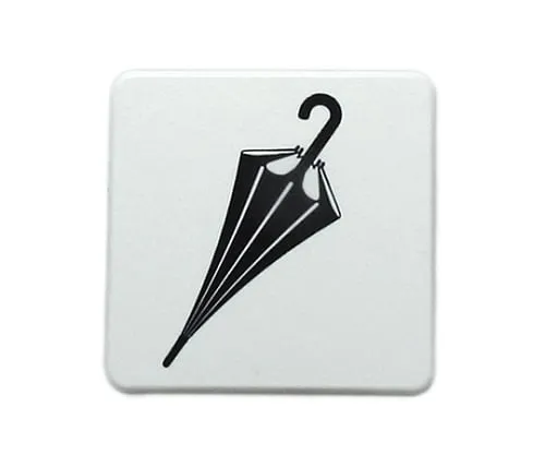 61-7419-39　40 x 40mm White Umbrella Mark　SAB444-4