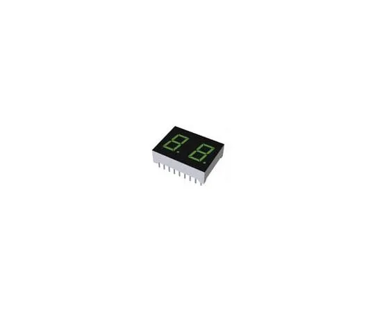 63-4711-11　LB-402MD ROHM 2 Digit LED LED Display, CA Green 25 mcd RH DP 10.2mm　LB-402MD