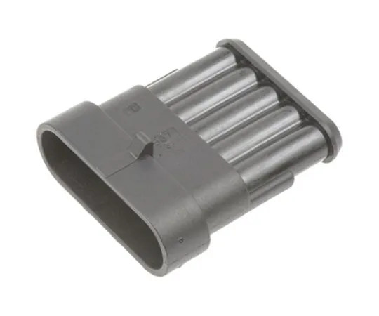 63-4760-55　TE Connectivity AMP Superseal 1.5 Male Connector Housing, 6mm Pitch, 5 Way, 1 Row　282107-1