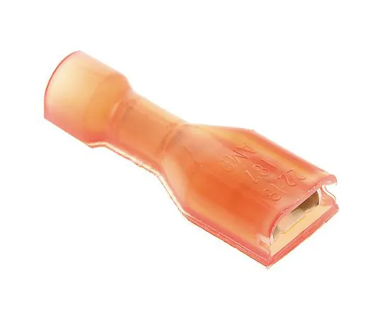 63-4743-46　TE Connectivity Ultra-Fast .187 Series Red Insulated Crimp Receptacle, 4.75 x 0.51mm, 0.3mm² to 0.8mm², 22AWG to 18AWG,　2-520182-2