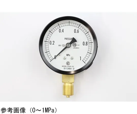 65-4277-05　Normal Pressure Gauge (Φ75) Vertical A-Frame for Steam and Vibration Resistance 0.16 MPa　AC20-131