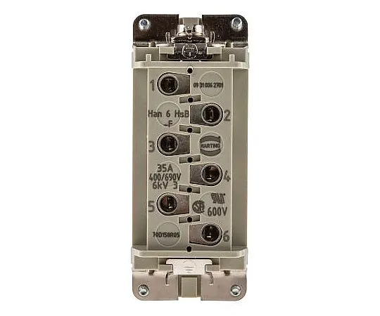 63-4717-18　Han HSB Series size 16 B Connector Insert, Female, 7 Way, 35A, 690 V　9310062701