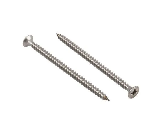 63-4690-91　Pozidriv Countersunk Stainless Steel Wood Screw, A2 304, 6mm Thread, 100mm Length　144-3516