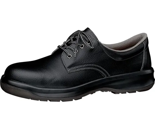 67-6616-43　JIS Standard Artificial Leather Anti-static Safety Shoes Black Green Purchasing Law Compliant Product 23.5 cm　MW210S-BK-23.5