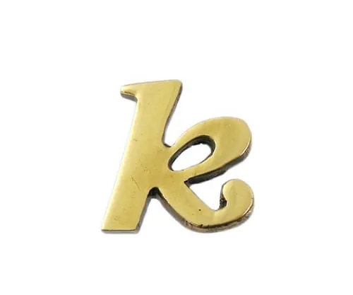 61-7430-87　Brass Gold Characters Small Characters K　QS20-K