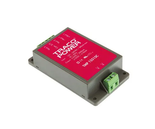 63-4924-46　TRACOPOWER 15W Triple Output Embedded Switch Mode Power Supply SMPS, 2 A, 150 mA, 5/±15V dc Encapsulated　TMP 15515C