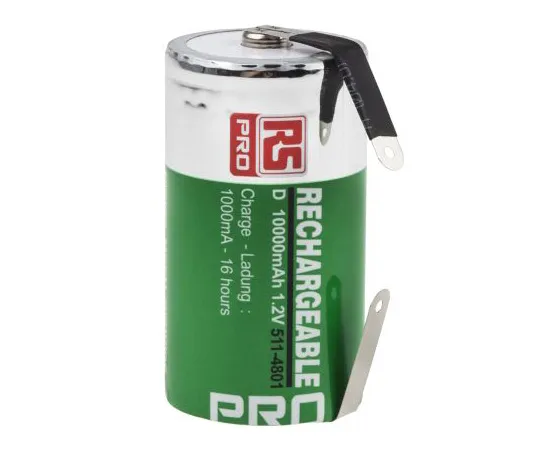 63-4841-28　RS PRO NiMH Rechargeable D Batteries, 10Ah　511-4801