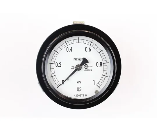 65-4297-52　Sealed Pressure Gauge (75Φ) Embedded D Frame (Mounting Bracket) 1 MPa　BC15-181
