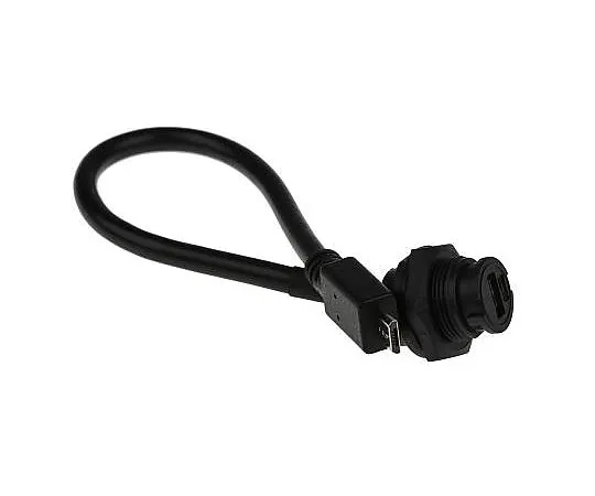 63-4661-97　RS PRO Male USB Micro B to Mountable Female USB A USB Cable, 200mm, USB 2.0　111-6750