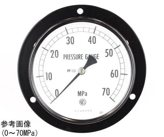 65-4282-14　Normal Pressure Gauge (Φ100) Embedded D Frame (Mounting Hole) for Heat and Vibration Resistance 50 MPa　AE15-233