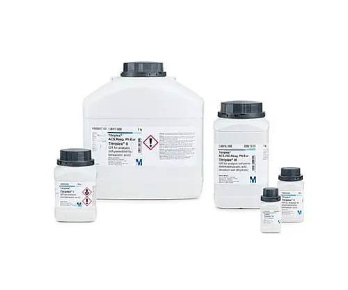 61-0304-64　Titriplex(TM) III (Ethylenedinitrilotetraacetic Acid Disodium Salt Dihydrate) For Analysis GR ACS, ISO, Reag. Ph Eur 108418 250G　1.08418.0250