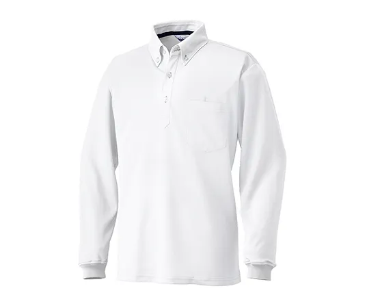 63-1783-07　Long Sleeve Polo Shirt White　235-10-SS