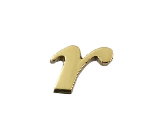 61-7430-94　Brass Gold Characters Small Characters R　QS20-R