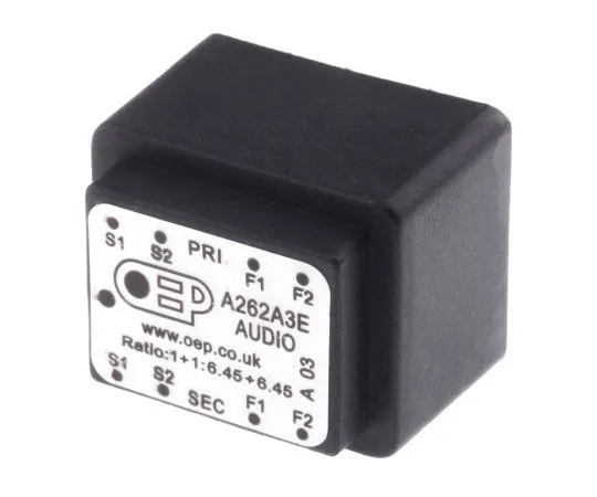 63-4727-66　Through Hole Audio Transformer 600Ω 100mW Hz @ 300, 1mW Hz @ 30　A262A3E