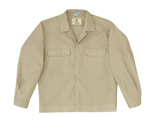 65-1273-06　Work Clothes, Cotton 100% Men's Long Sleeve Jumper Khaki S MS4000-UE-S　MS4000-UE-S