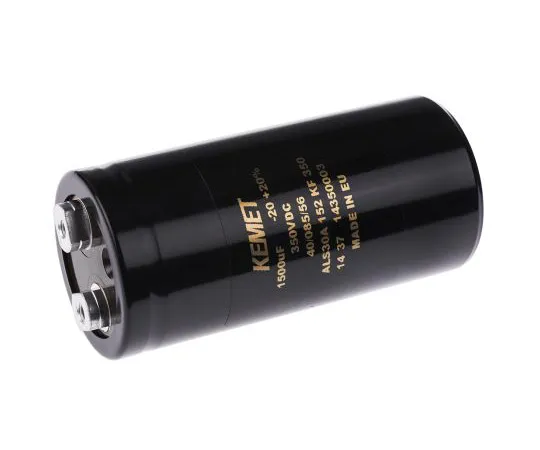 63-4778-23　KEMET 1500μF 350V dc Aluminium Electrolytic Capacitor, Chassis Mount 51 x 105mm +85°C 51mm 105mm　ALS30A152KF350